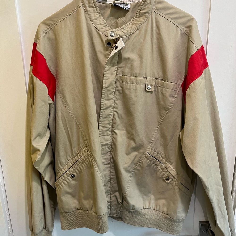Mens XL Vintage Lacoste Bomber Jacket